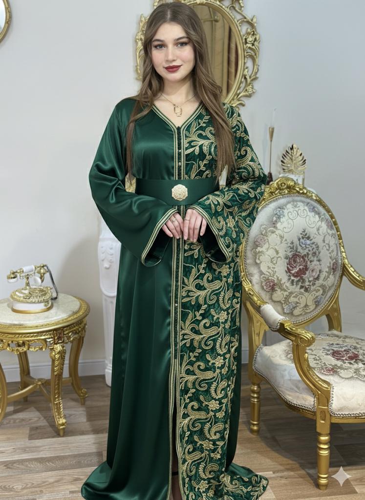 قفطان روايال مع لمحزمة هدية